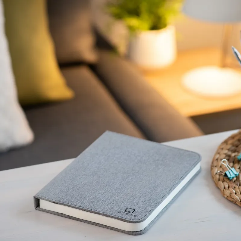 Gingko Large Smart Book Light in Urban Grey-3